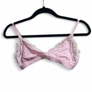 Skims fits everybody Triangle Lace Trim Pink Bralette